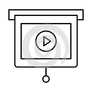 Easel, easel board Vector icon which can easily modify