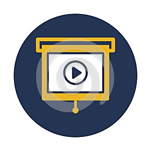 Easel, easel board Vector icon which can easily modify