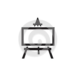 Easel Icon In Flat Style Vector For Apps, UI, Websites. Black Icon Vector Illustration