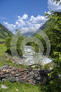 East Alpes at the Ferleiten area in Austria