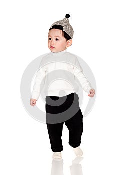 East Asian man in various poses Studio portrait of a young child