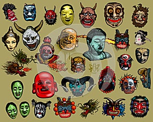 East-Asian masks