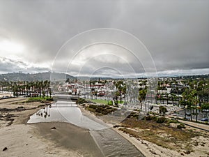 East Beach Santa Barbara Mission Creek California Aerial