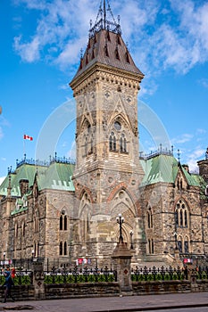 East Block at Canada`s Parliament in Ottawa