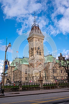 East Block at Canada`s Parliament in Ottawa