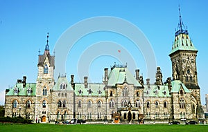 The East Block on Parliament Hill, Canada