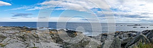 East coast of Scotland rocky shore - Panorama picture