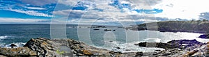 East coast of Scotland rocky shore - Panorama picture