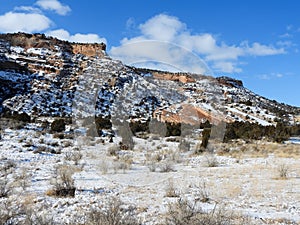 East Entrance of the Colorado National Monument After a Snow Storm