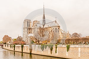 East facade of Notre Dame de Paris