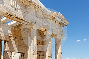 East facade of the Propylaia of Acropolis of Athens
