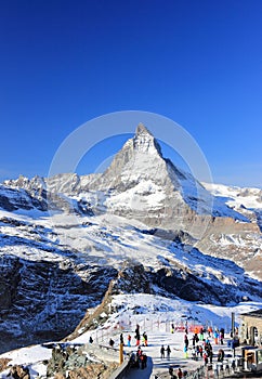 The East Face of the Matterhorn. The Alps, Switzerland.