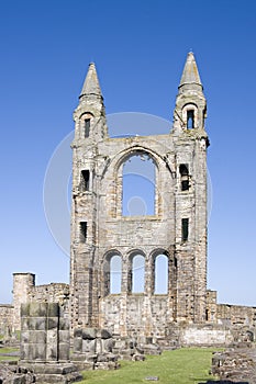 East gable of St Andrews cathedral ruins, Scotland