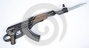 East German Kalashnikov AK47 with bayonet