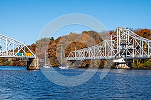 The East Haddam Swing Bridge over the Connecticut River