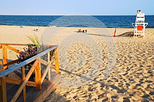 East Hampton`s Main Beach Summer Afternoon on the beach