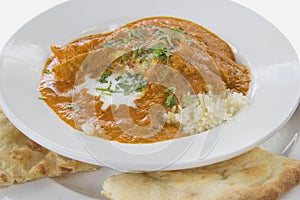 East Indian Butter Chicken Curry with Naan