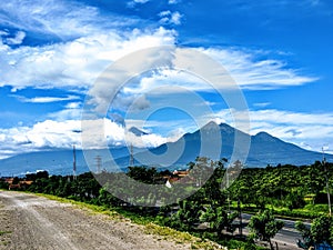 Mount Penanggungan in east java