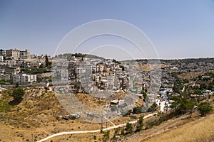 Generic architectural view of Silwan, Arab village on the Mount of Olives across the old city walls of Jerusalem