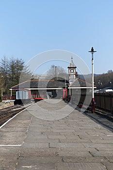 East Lancashire Steam Railway Station Terminus in Rawtenstall England