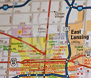 East Lansing Map Image 2