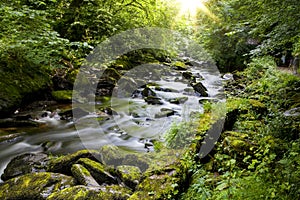 East Lyn river, Watersmeet, North Devon, UK