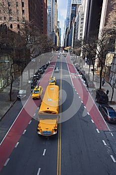 East 42nd street seen from above