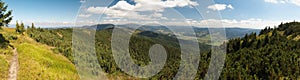 East panorama view from Zadna Hola in Nizke Tatry mountains