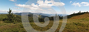 East panorama view from Zadna Hola in Nizke Tatry mountains