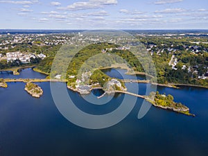East Providence aerial view, Rhode Island, USA