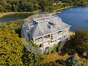 East Providence aerial view, Rhode Island, USA