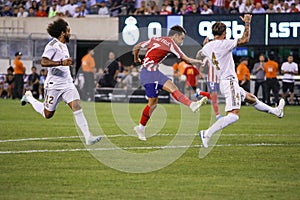 Joao Felix of Atletico de Madrid #7 in action during match against Real Madrid in the 2019 International Champions Cup