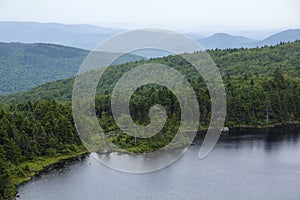 East shore Lake Solitude, south side, Mt. Sunapee, New Hampshire