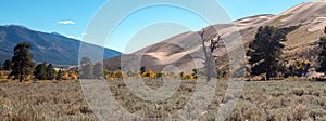 East side (back side) of the Great Sand Dunes National Park near Alamosa Colorado USA