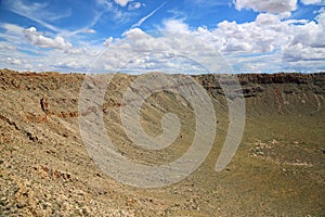 East slope of meteor crater