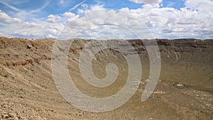 East slope of meteor crater