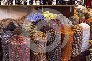 East spices on a spice souk