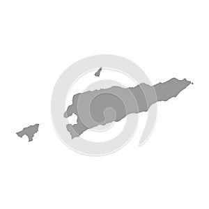 East Timor vector country map silhouette