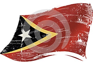 East Timor waving flag