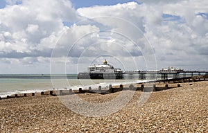 Eastbourne Beach and Pier in the Summer Sunshine