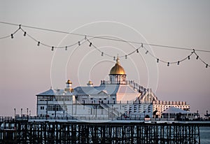 Eastbourne pier in the evening