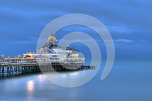 Eastbourne pier in late evening