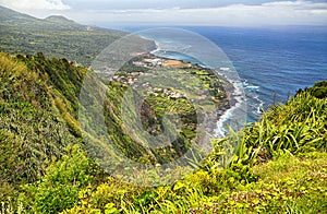 Eastcoast near Miradouro Ribeira das Cabras Faial Island, Azores