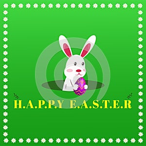 Banner design of happy easter
