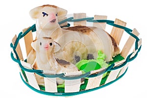 Easter almond paste lamb