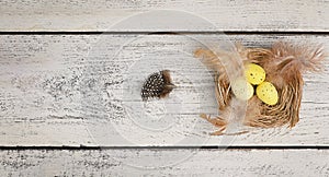 Easter background with Easter eggs