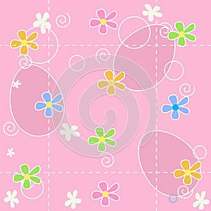 Easter background seamless pattern