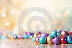 Easter. Background to use for a card, banner. Generative AI