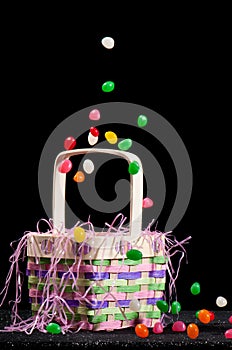 Easter basket and candies