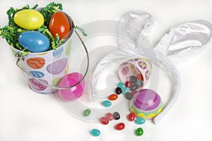 Easter basket with candy
